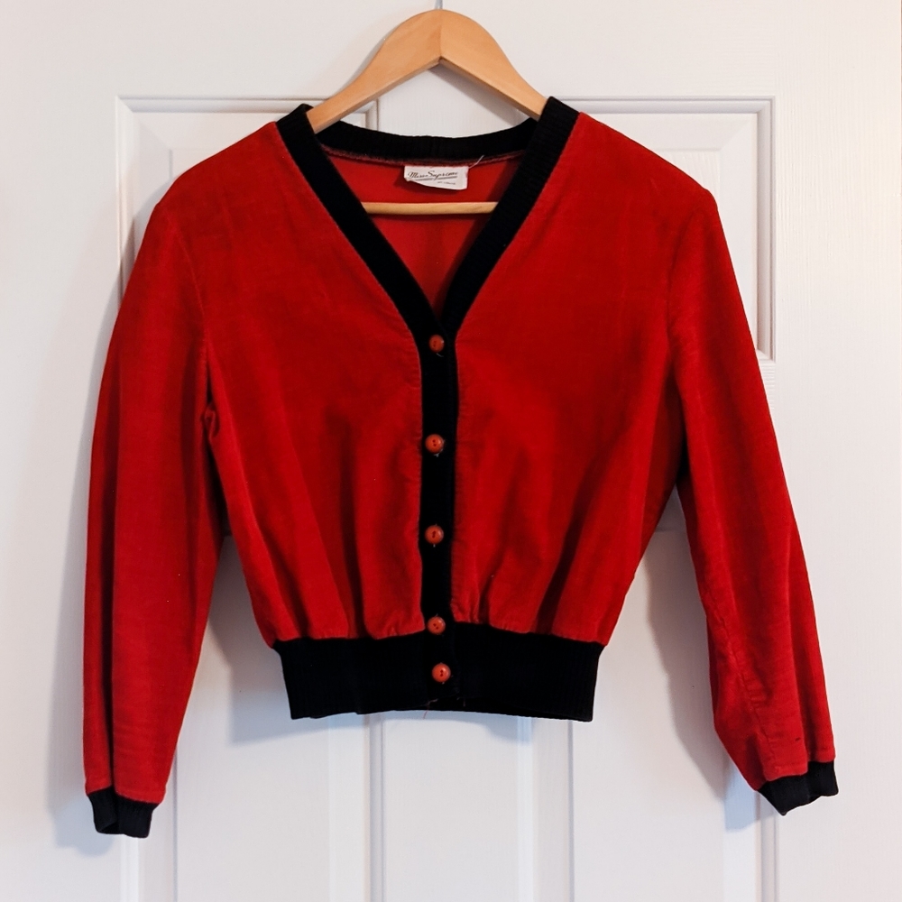 1950s Corduroy Cardigan